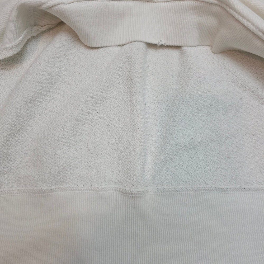 We The Free Free People White Oversized Batwing Sweatshirt Exposed Seams Small - Picture 7 of 10